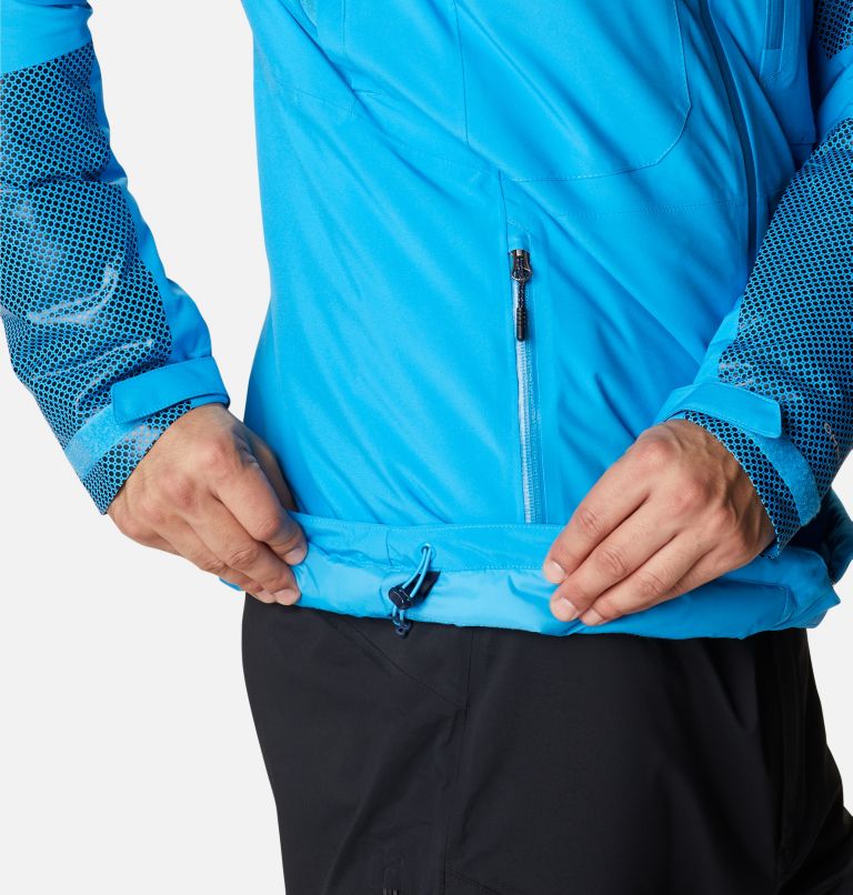 Thumbnail: Men's Snow Slab Black Dot Insulated Ski Jacket, Color: Compass Blue, Compass Blue w Black Dot, image 10