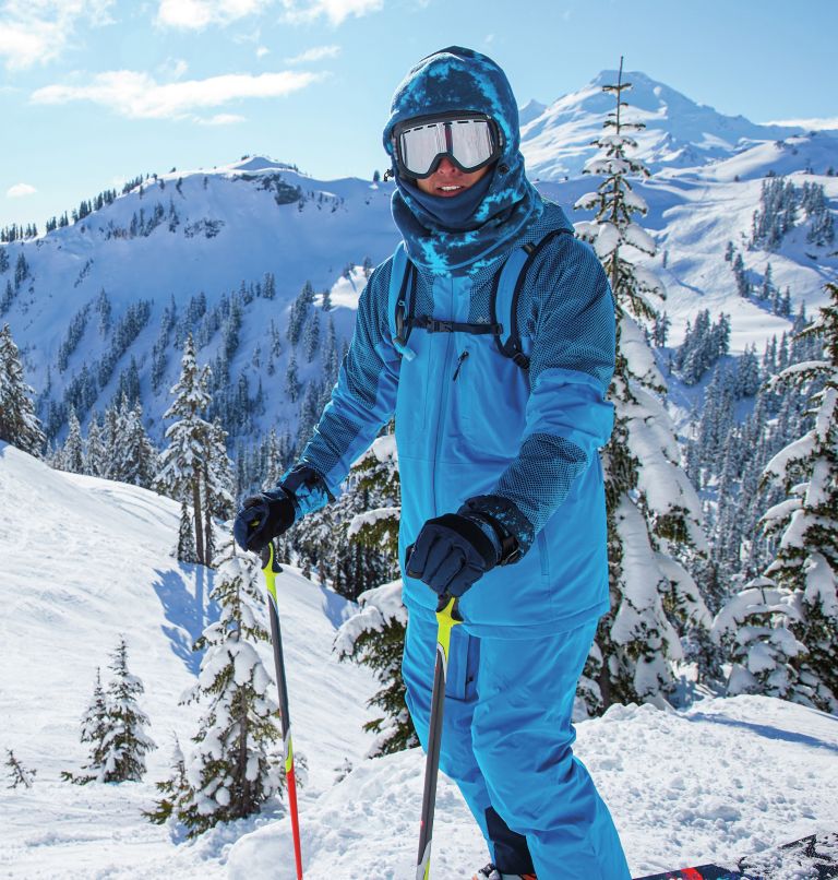 Thumbnail: Men's Snow Slab Black Dot Insulated Ski Jacket, Color: Compass Blue, Compass Blue w Black Dot, image 12