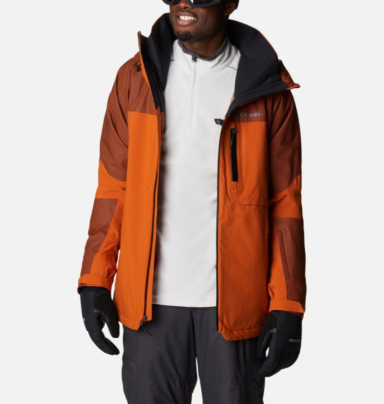 Thumbnail: Snow Slab Black Dot wasserdichte Ski-Jacke für Männer, Color: Warm Copper, Warm Copper w BD, image 14