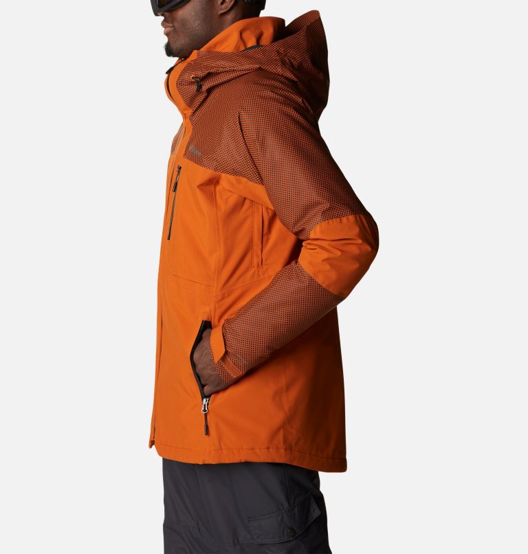 Thumbnail: Snow Slab Black Dot wasserdichte Ski-Jacke für Männer, Color: Warm Copper, Warm Copper w BD, image 3