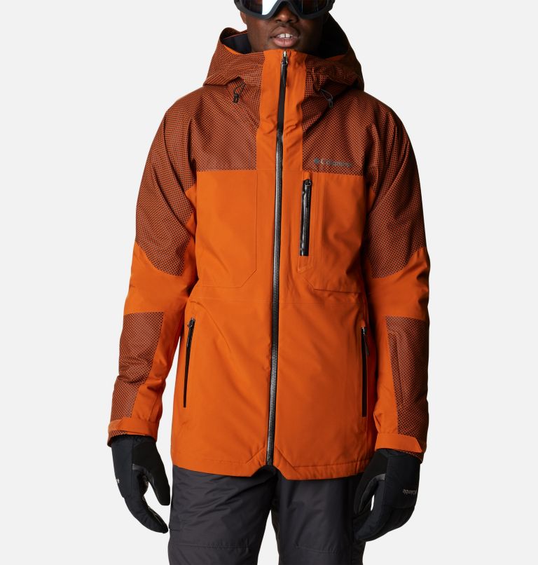 Men's Snow Slab Black Dot Jacket, Color: Warm Copper, Warm Copper w BD, image 1