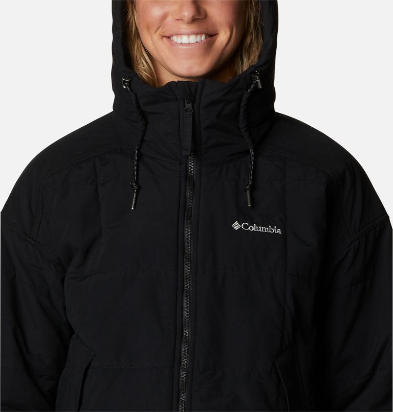 Thumbnail: Women's Chatfield Hill Novelty Jacket, Color: Black, Red Lily Check Print, image 4