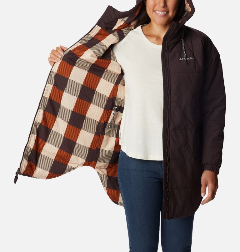 Thumbnail: Women's Chatfield Hill Novelty Jacket, Color: New Cinder, Warm Copper Check Multi, image 5