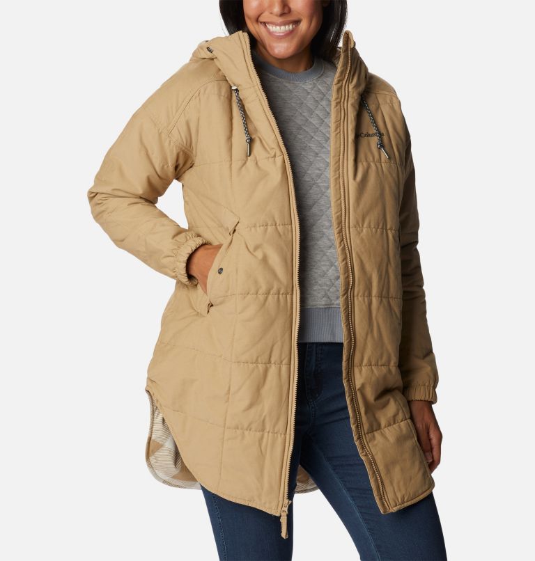 Columbia Women's Chatfield Hill Plaid Fleece-Lined Utility Jacket