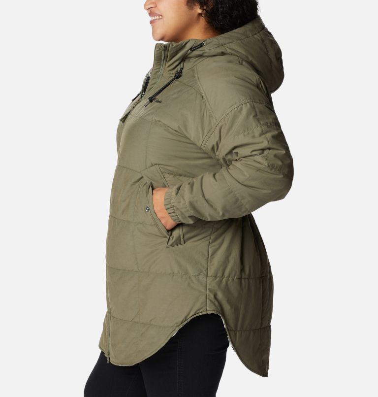 Thumbnail: Women's Chatfield Hill Novelty Jacket - Plus Size, Color: Stone Green, Chalk Check Print, image 3