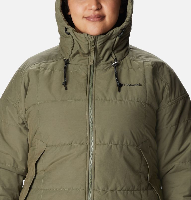 Thumbnail: Women's Chatfield Hill Novelty Jacket - Plus Size, Color: Stone Green, Chalk Check Print, image 4