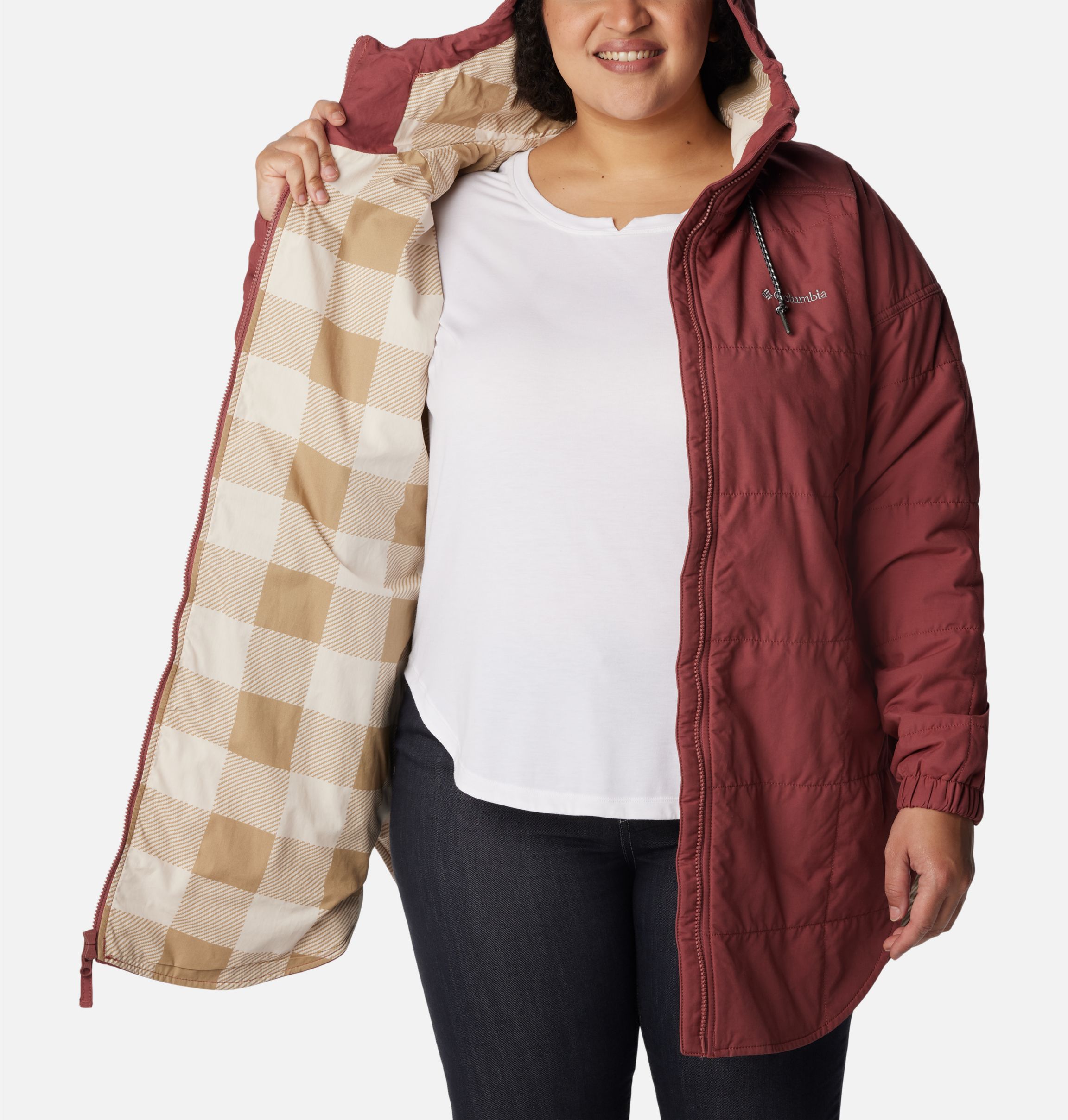 Plus size columbia chatfield hill hooded anorak jacket sales