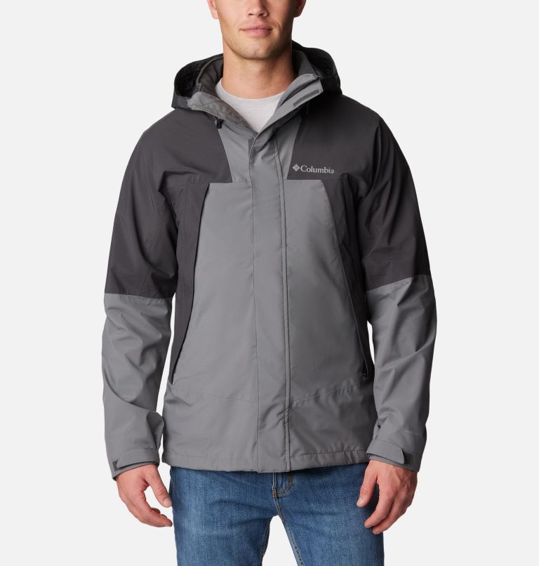 Men's Canyon Meadows Interchange Jacket, Color: City Grey, Shark, image 1
