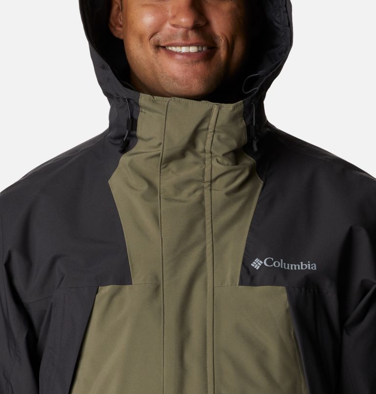Men's Canyon Meadows Omni-Heat Infinity Interchange Jacket, Color: Stone Green, Shark, image 4