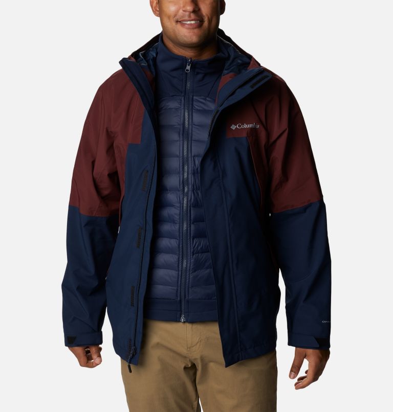 Men's Canyon Meadows Omni-Heat Infinity Interchange Jacket, Color: Collegiate Navy, Elderberry, image 13