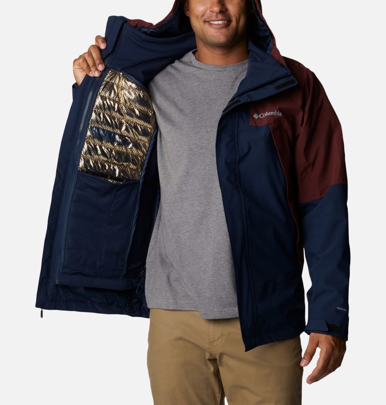 Men's Canyon Meadows Omni-Heat Infinity Interchange Jacket, Color: Collegiate Navy, Elderberry, image 6