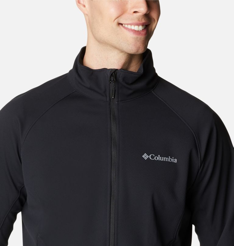 Thumbnail: Men's Canyon Meadows Softshell Jacket, Color: Black, image 4