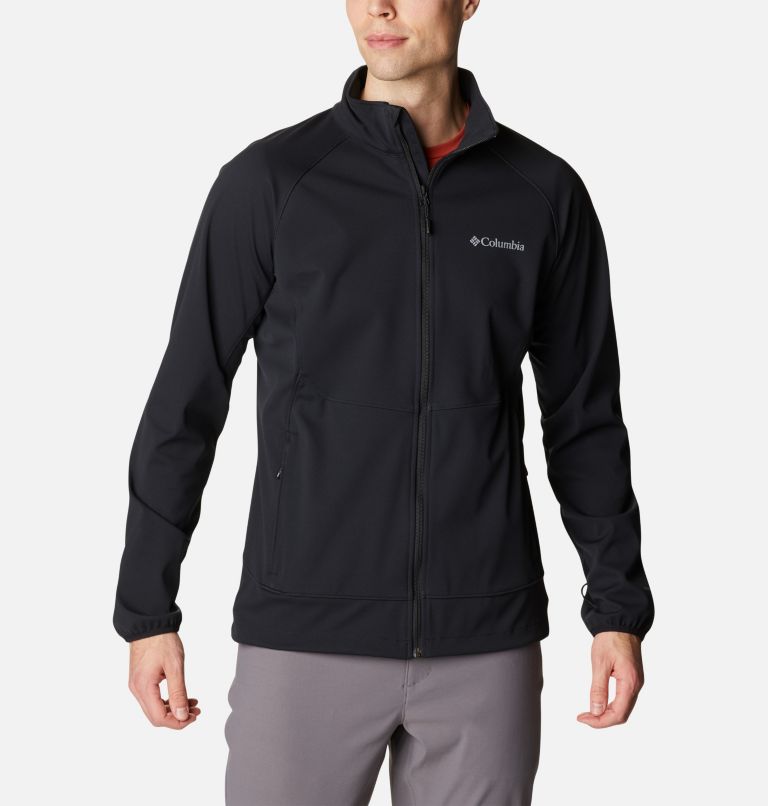 Men's Canyon Meadows Softshell Walking Jacket, Color: Black, image 1