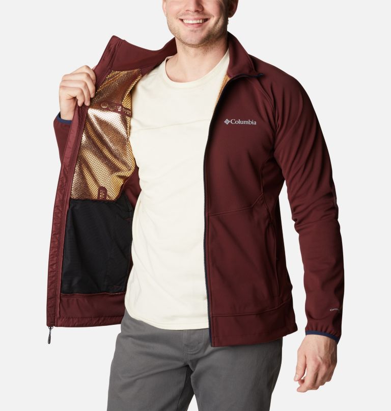 Men's Canyon Meadows Softshell Walking Jacket, Color: Elderberry, image 5