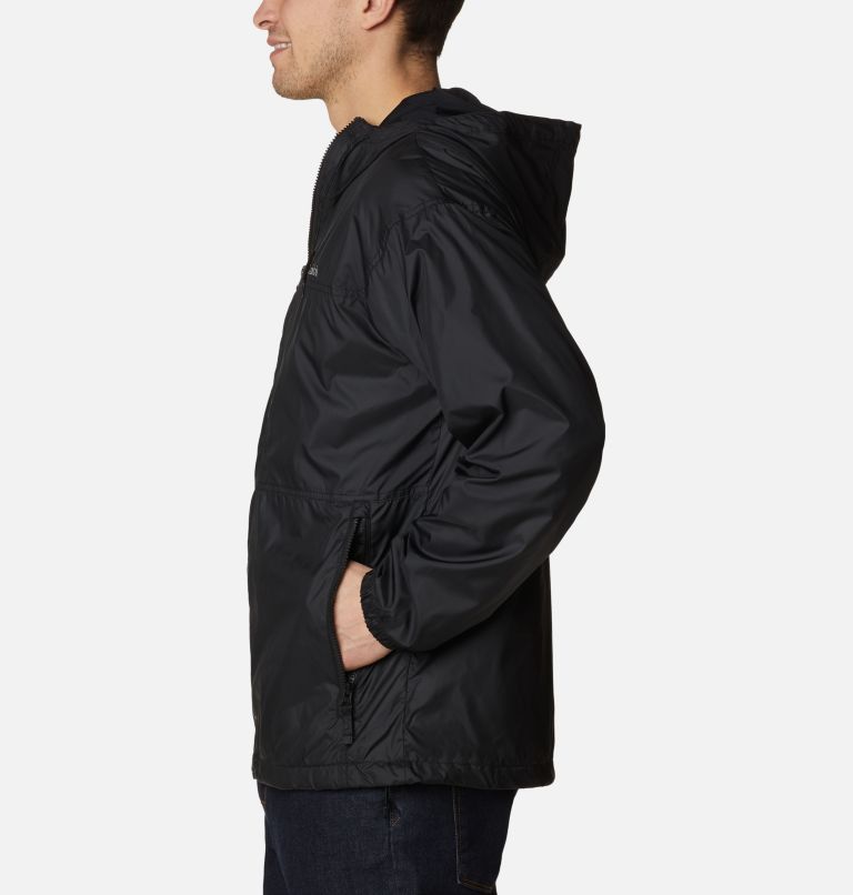Men's Flash Challenger Lined Windbreaker, Color: Black, image 3