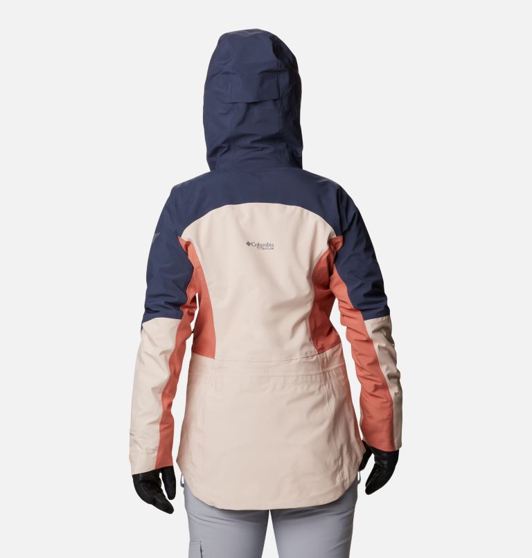 Thumbnail: Women's Platinum Peak 3L Jacket, Color: Peach Blossom, Dark Coral, Nocturnal, image 2