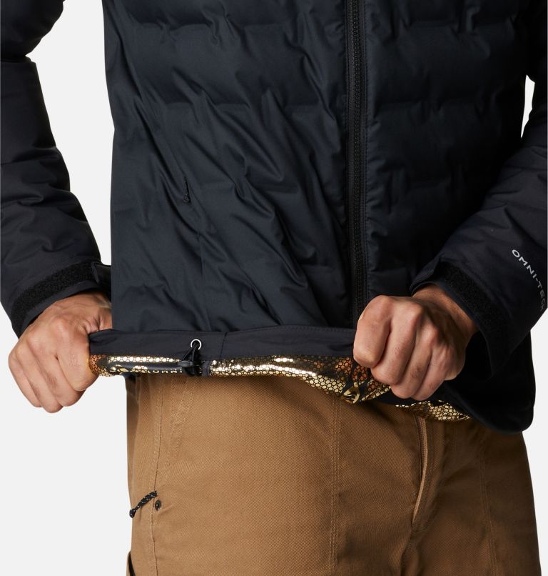Men's Grand Trek II Down Hooded Jacket, Color: Black, image 7