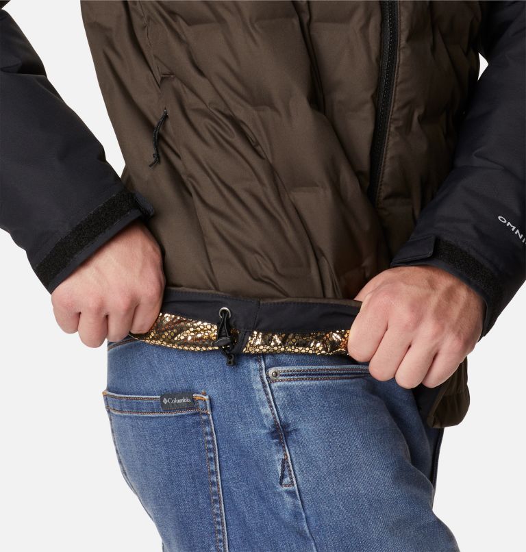 Men's Grand Trek II Down Hooded Jacket, Color: Cordovan, Black, image 7