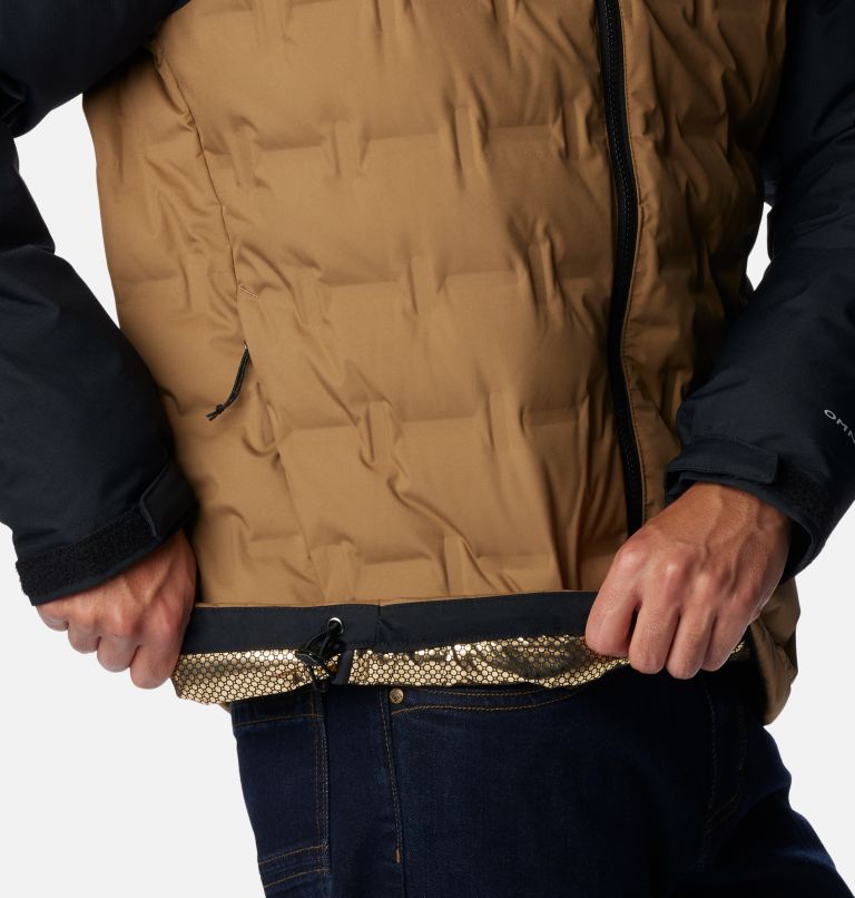 Men's Grand Trek II Down Hooded Jacket, Color: Delta, Black, image 7