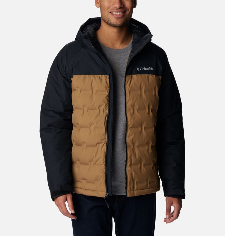 Men's Short Down Jacket, Autumn and Winter Thermal Tops, Baseball Uniform  Thermal Jacket, 4 Colors Available (Color : Khaki, Size : Medium)