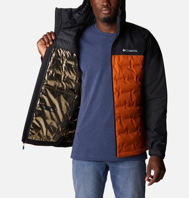 Manteau à capuchon Grand Trek II Homme – Grande taille, Color: Warm Copper, Black, image 5