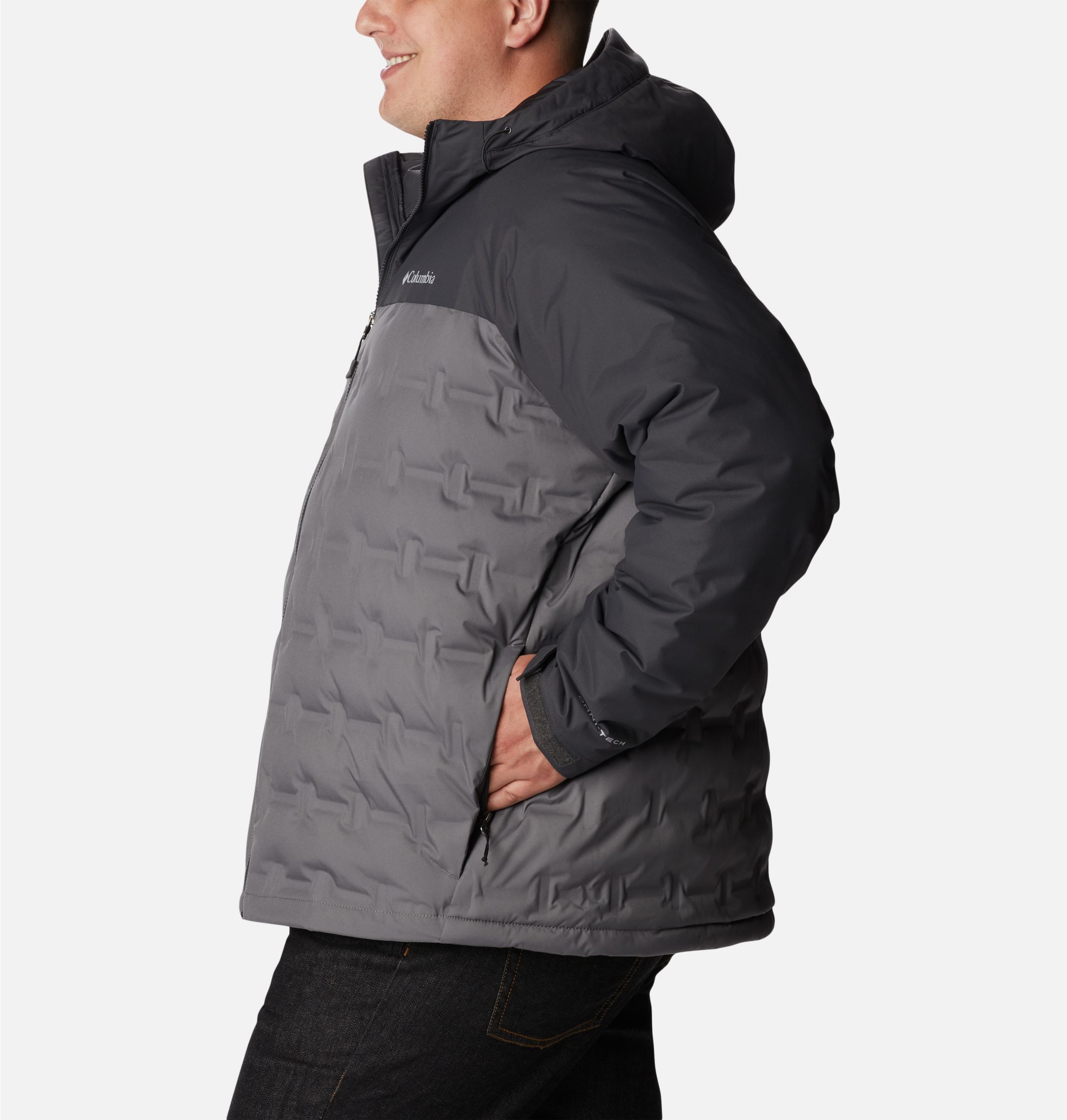 Buy Grey Grand Trek Ii Down Hooded Jacket for Men Online at