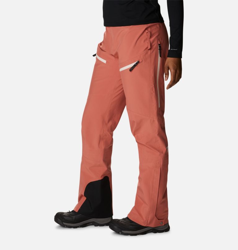 Pantalon de Ski Imperméable Platinum Peak Femme, Color: Dark Coral, image 3