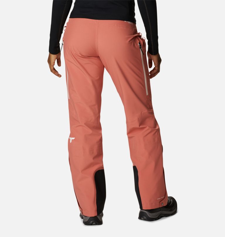 Women's Platinum Peak Waterproof Ski Pant, Color: Dark Coral, image 2