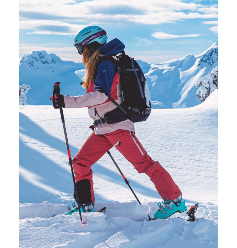 Women's Platinum Peak Waterproof Ski Pant, Color: Dark Coral, image 11