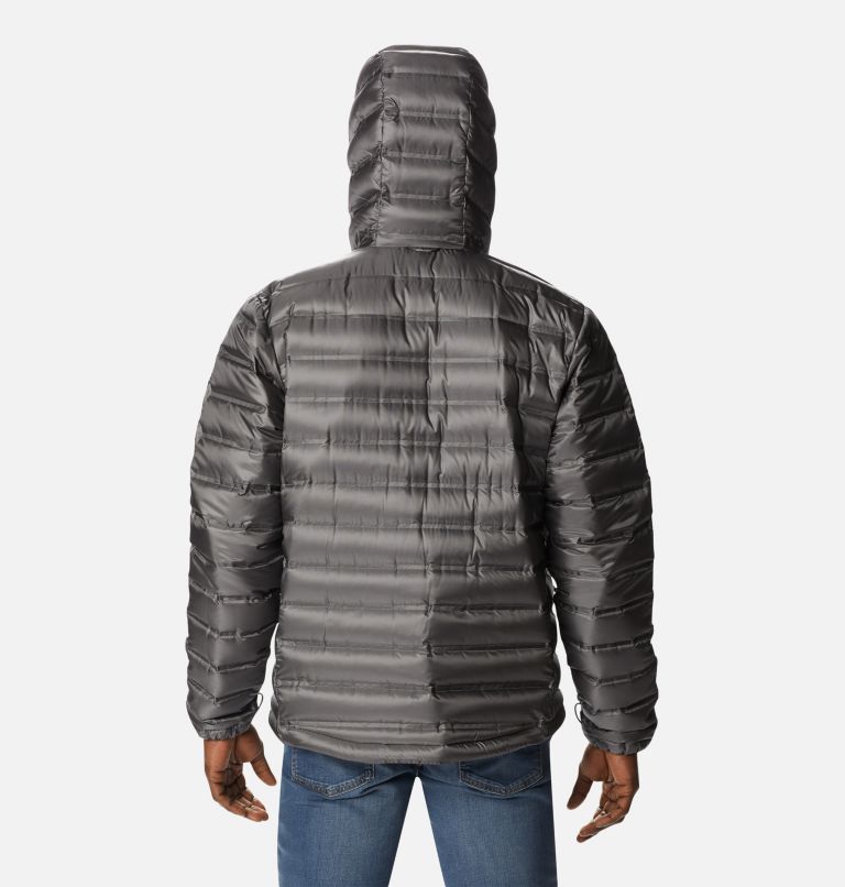 Thumbnail: Men's Pebble Peak Down Hooded Jacket, Color: City Grey, image 2