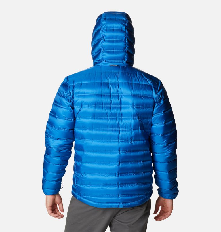 Thumbnail: Men's Pebble Peak Down Hooded Jacket, Color: Bright Indigo, image 2