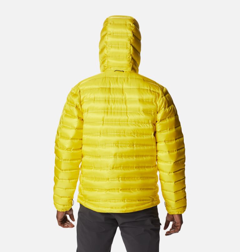 Thumbnail: Men's Pebble Peak Down Hooded Jacket, Color: Laser Lemon, image 2