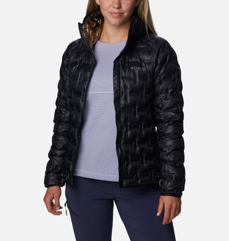 Women's Alpine Crux II Down Hooded Jacket, Color: Black, image 9