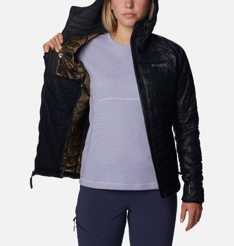 Thumbnail: Women's Platinum Peak Hooded Jacket, Color: Black, image 5