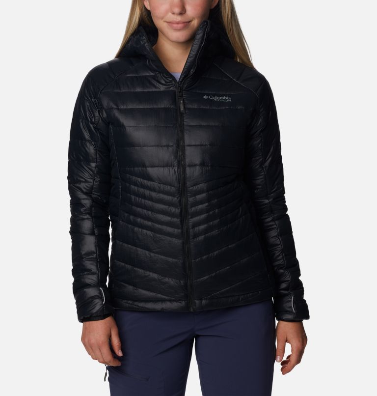 Thumbnail: Women's Platinum Peak Hooded Jacket, Color: Black, image 1