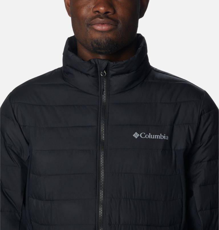 Thumbnail: Men's Powder Lite Hybrid Jacket, Color: Black, image 4