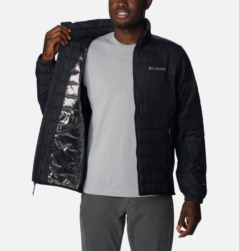 Men's Powder Lite Hybrid Jacket, Color: Black, image 5