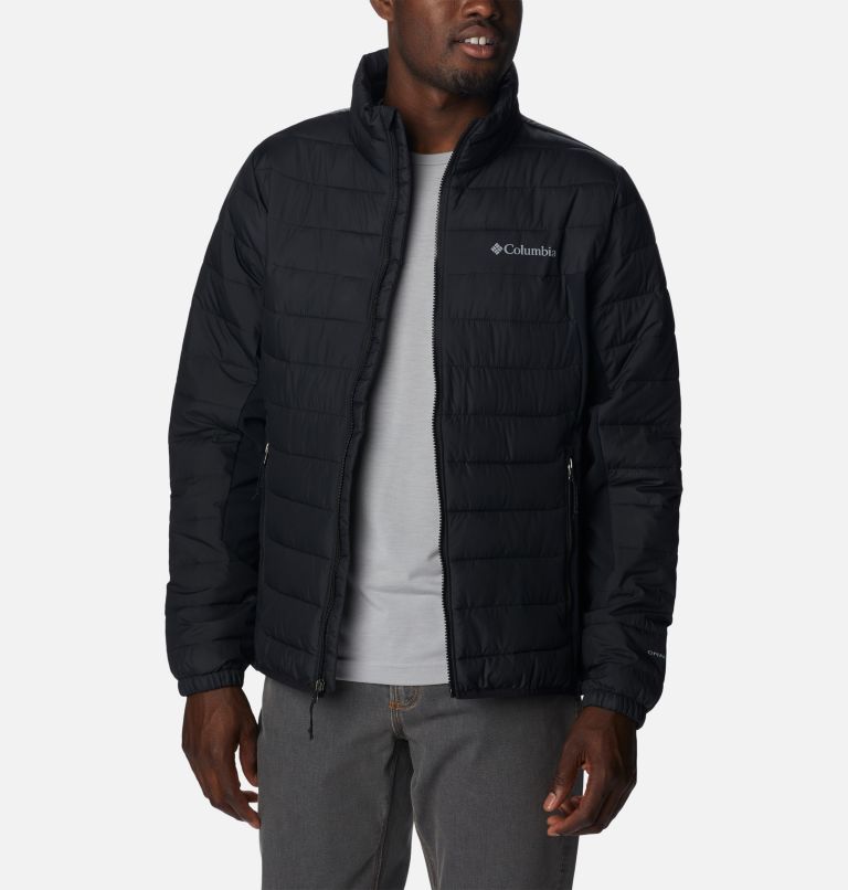 Thumbnail: Men's Powder Lite Hybrid Jacket, Color: Black, image 7