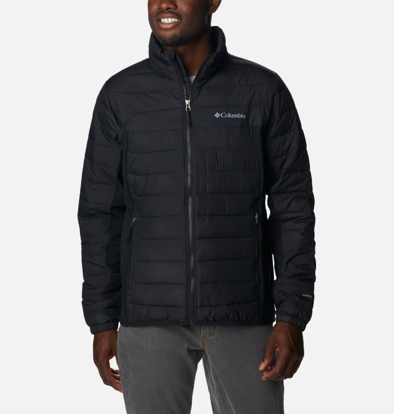 Thumbnail: Men's Powder Lite Hybrid Jacket, Color: Black, image 1