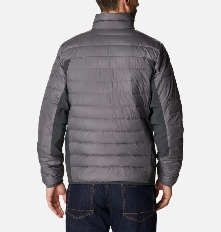Thumbnail: Men's Powder Lite Hybrid Jacket, Color: City Grey, Shark, image 2