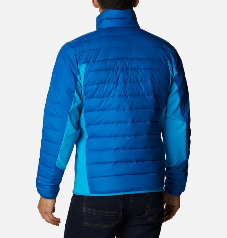Men's Powder Lite Hybrid Jacket, Color: Bright Indigo, Compass Blue, image 2