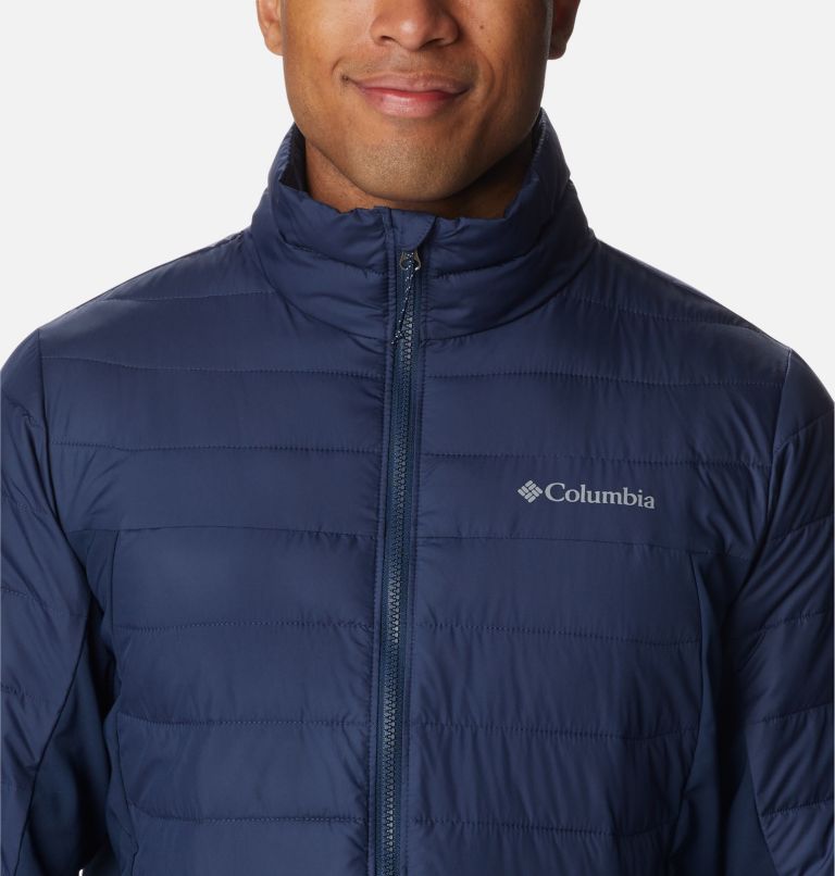 Columbia Powder Lite - Chaqueta híbrida de invierno con capucha para  hombre, repelente al agua