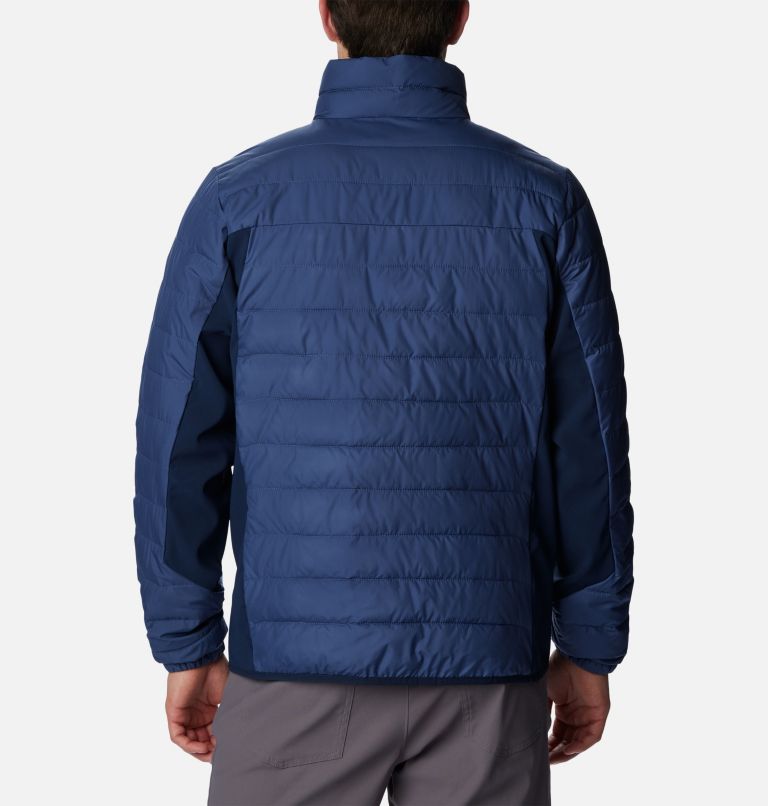 Thumbnail: Men's Powder Lite Hybrid Jacket, Color: Dark Mountain, Collegiate Navy, image 2