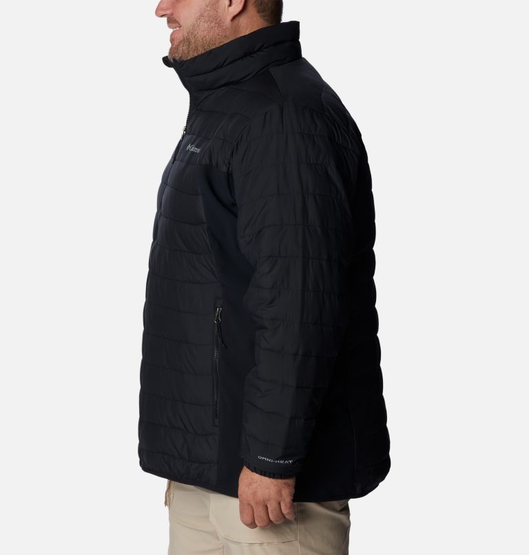 Thumbnail: Men's Powder Lite Hybrid Jacket - Big, Color: Black, image 3