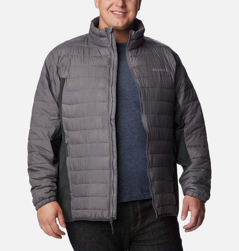 Men's Powder Lite Hybrid Jacket - Big, Color: City Grey, Shark, image 7