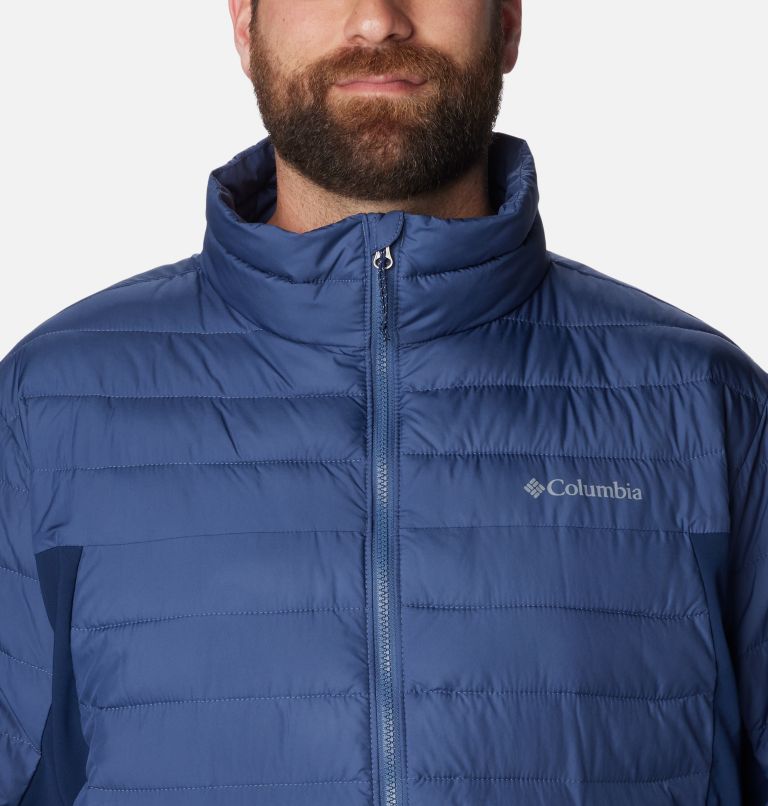 Men's Powder Lite Hybrid Jacket - Big, Color: Dark Mountain, Collegiate Navy, image 4