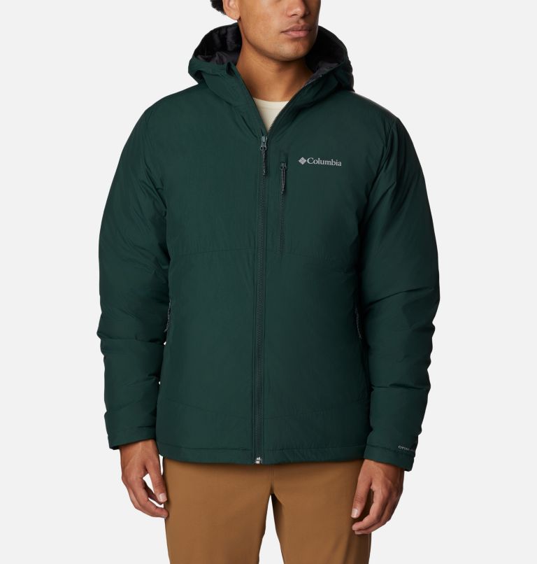 Men's Reno Ridge Hooded Insulated Jacket - Tall, Color: Spruce, image 1