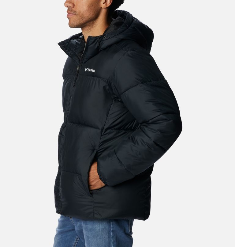 Thumbnail: Men's Puffect Hooded Puffer Jacket, Color: Black, image 3