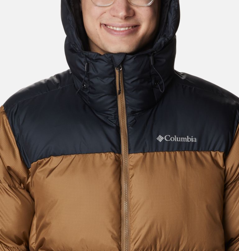 Thumbnail: Men's Puffect Hooded Puffer Jacket, Color: Delta, Black, image 4