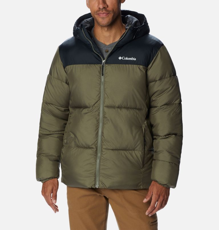 Doudoune Col Montant à Capuche Puffect Stone Green Columbia - Homme